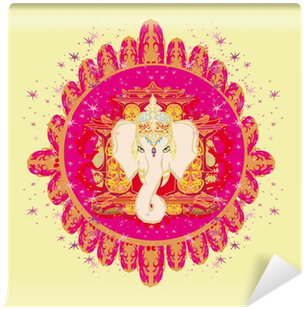 Creative Illustration Of Hindu Lord Ganesha Wall Mural - Creative Ganesha (400x400), Png Download