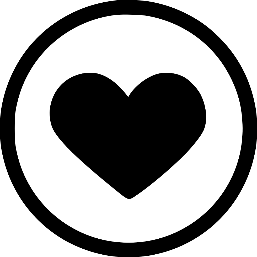 Like Love Romantic Heart Round Comments - Heart (980x980), Png Download