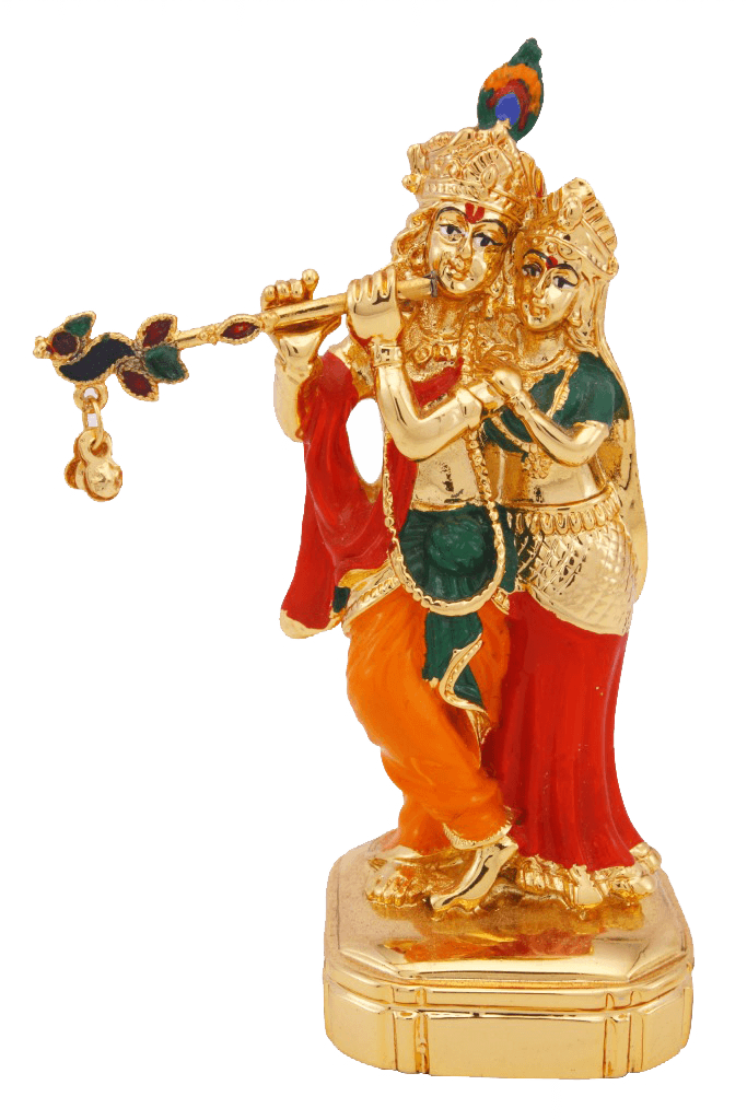 Radha Krishna Gold - Radha Krishna Gift Items (683x1024), Png Download