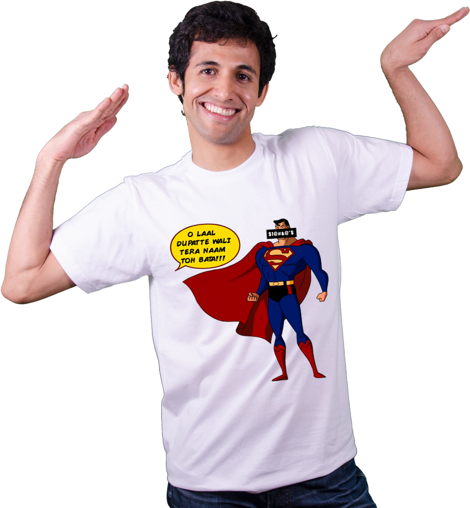 Bollywood T Shirt - Justice League Superman Fan Tanktop (1000x1000), Png Download