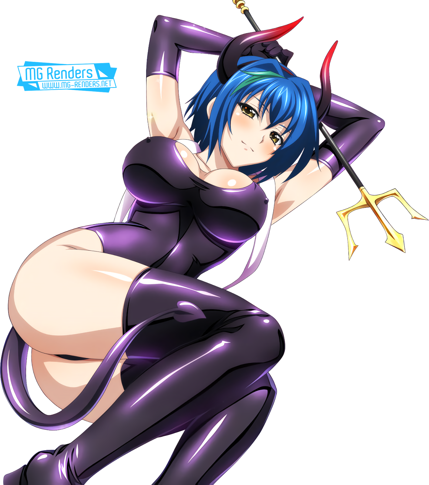 High School Dxd - Xenovia Quarta Naked Renders (1415x1600), Png Download