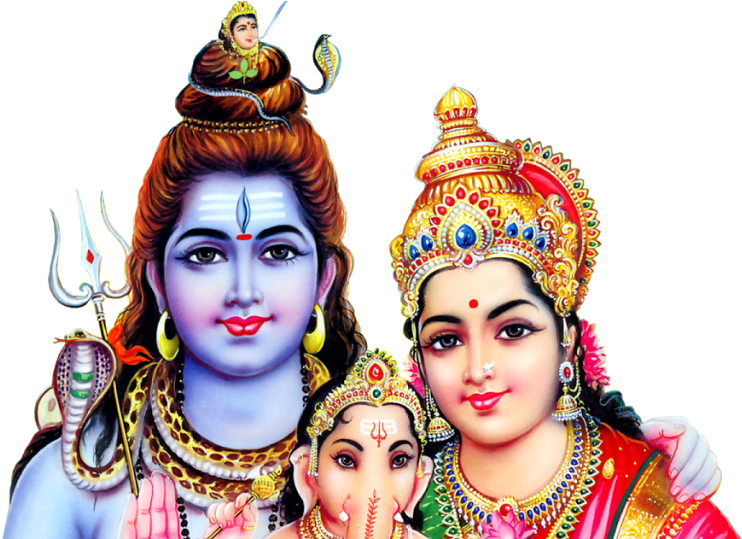 Lord Shiva Parvathi Png (1024x538), Png Download