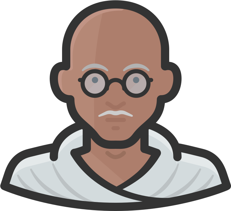 Mahatma Gandhi Png Image File - Mahatma Gandhi Pictures Cartoon (1024x1024), Png Download