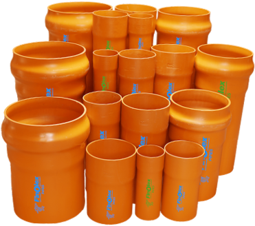 Underground Sewerage Pipes - Pipe (500x413), Png Download