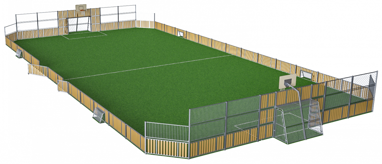 Download - Soccer-specific Stadium (1280x551), Png Download