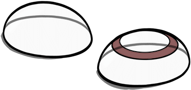 It's Always Better Sticking To Clear Lenses, But If - Transparent Clipart Contact Lens (500x256), Png Download