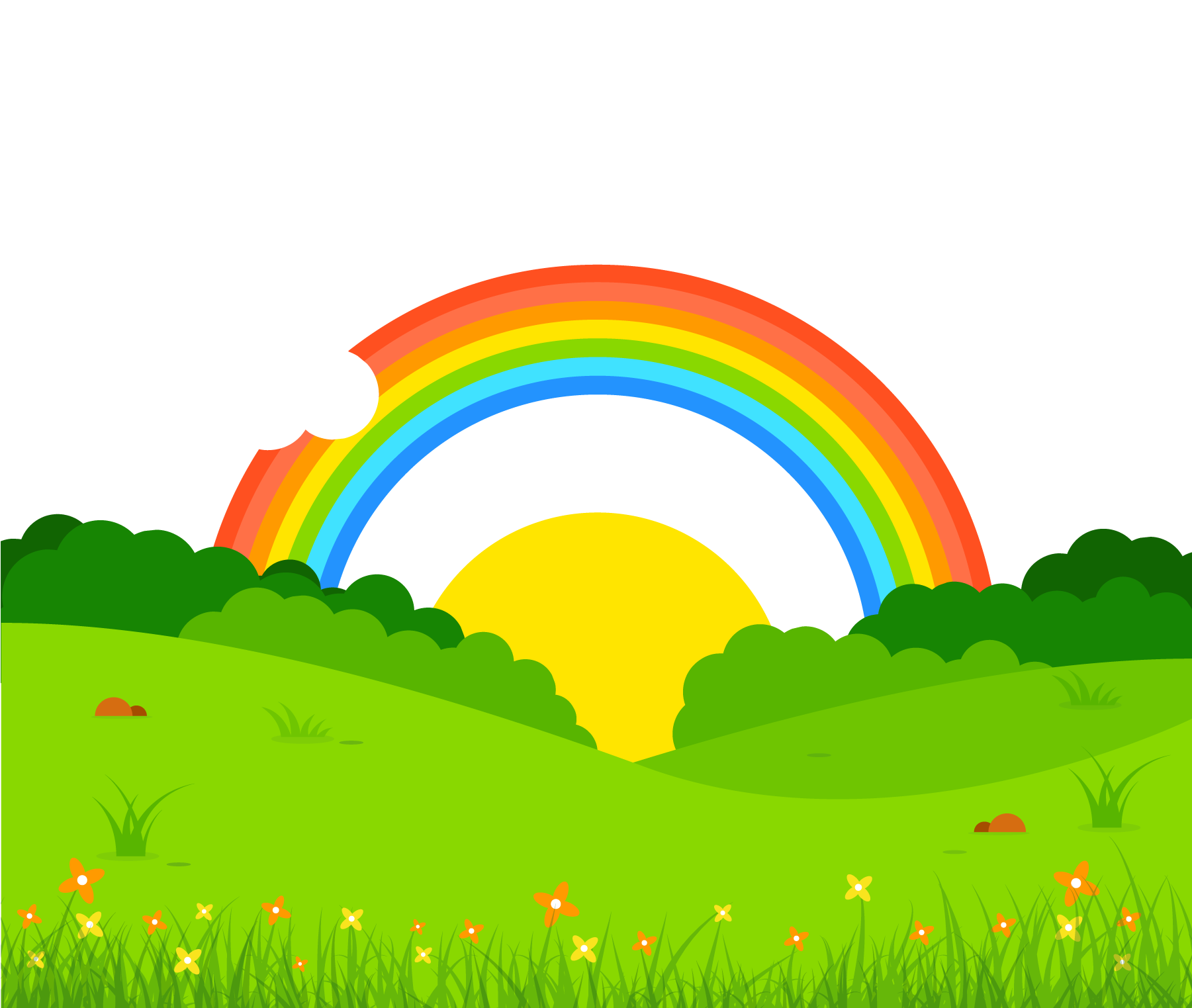 Transparent Stock Book Of Optics Euclidean Rainbow - Paisagem Com Arco Iris Png (1800x1800), Png Download