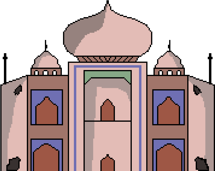Taj Mahal - Illustration (1024x576), Png Download