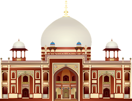 Graphic, Humayuns Tomb, Humayun Tomb - Humayun's Tomb (446x340), Png Download