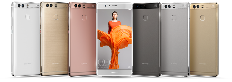 Huawei P9 In Different Colours - Huawei P9 (770x274), Png Download