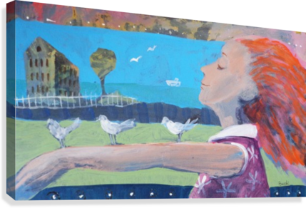 Flight Canvas Print - Painting (429x292), Png Download