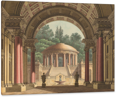 Born In Prague To A Sculptor, Czech Artist Josef Platzer - Watercolor Painting (400x334), Png Download