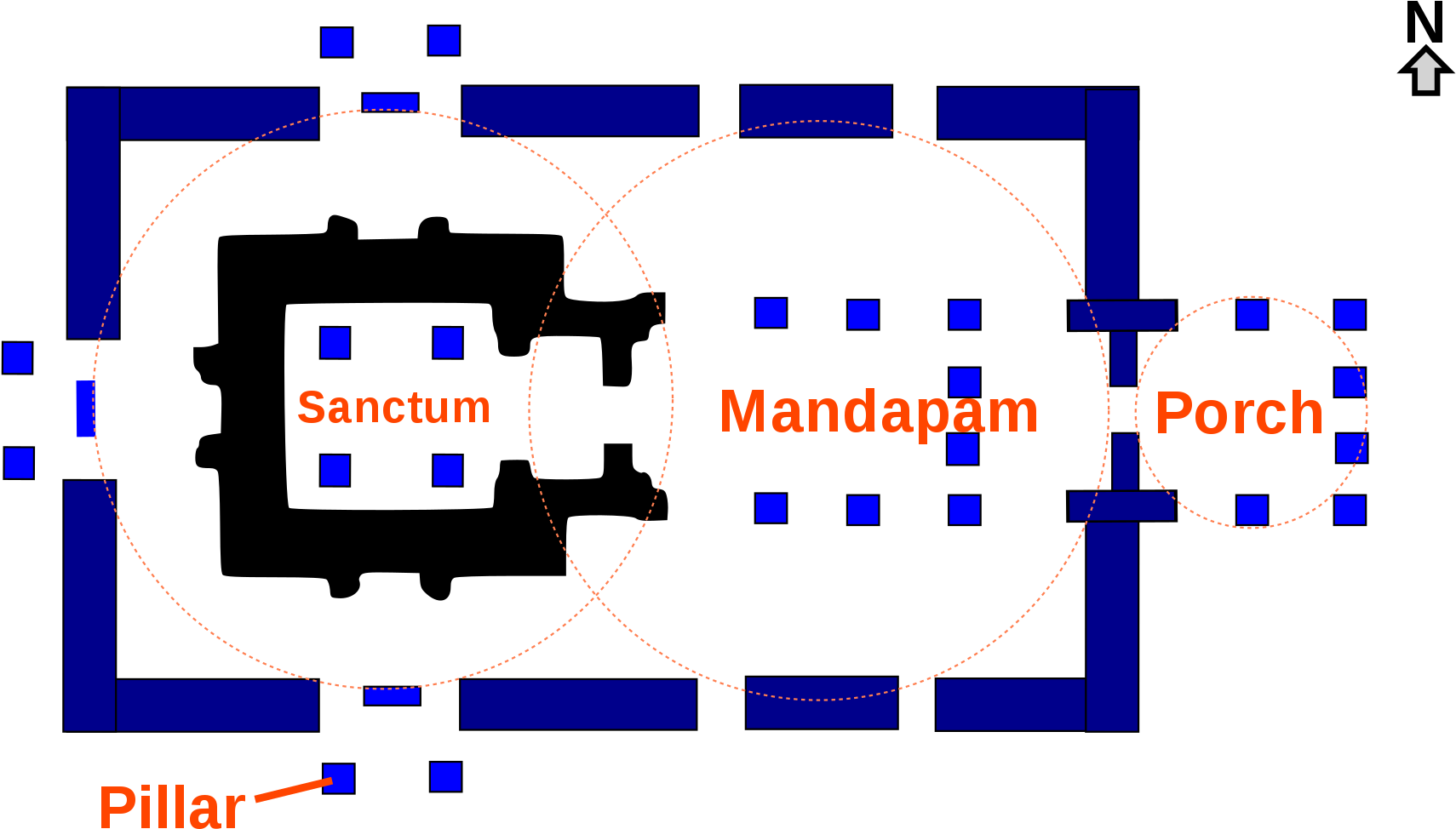 Svarga Brahma Temple Plan - Plan Of Hindu Temple (2000x1013), Png Download