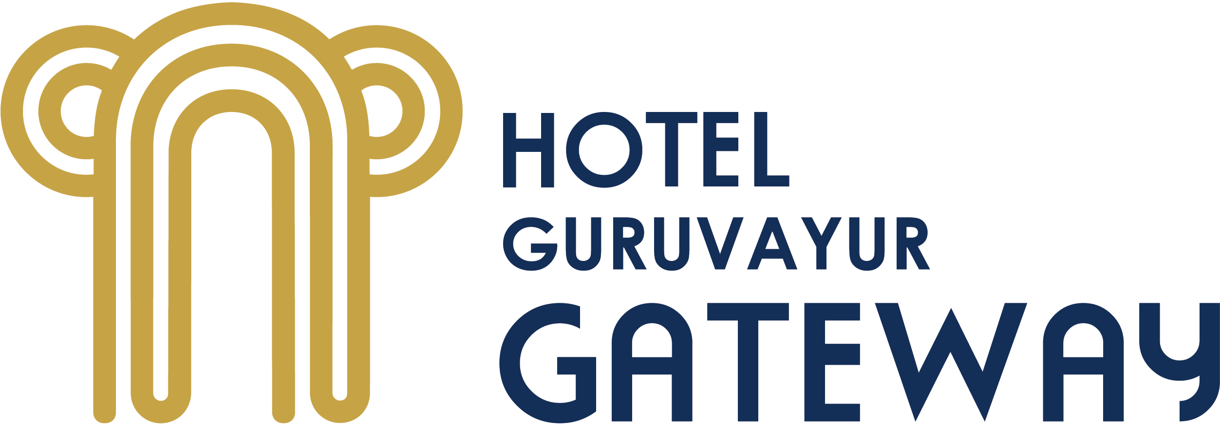 Best Hotels In Guruvayur - Guruvayur (2760x1060), Png Download