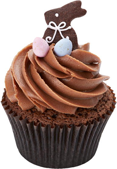 A Recipe For Chocolate Easter Bunny Cupcakes - Religious Cousin Happy Birthday (493x562), Png Download