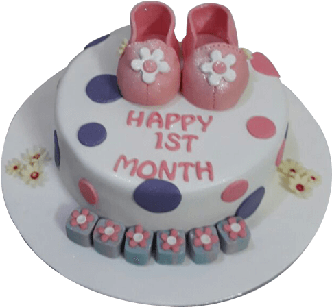 Birthday Cake For Baby Girl (500x500), Png Download