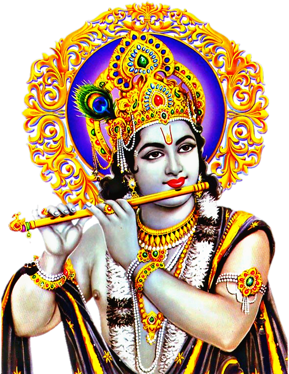 Lord Lordkrishna Harekrishna Krishna Lordrama Ramakrish - Good Morning With Krishna (715x768), Png Download
