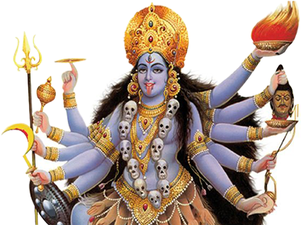 Goddess Kali Mata Puja - Kali Maa Images Png (572x366), Png Download