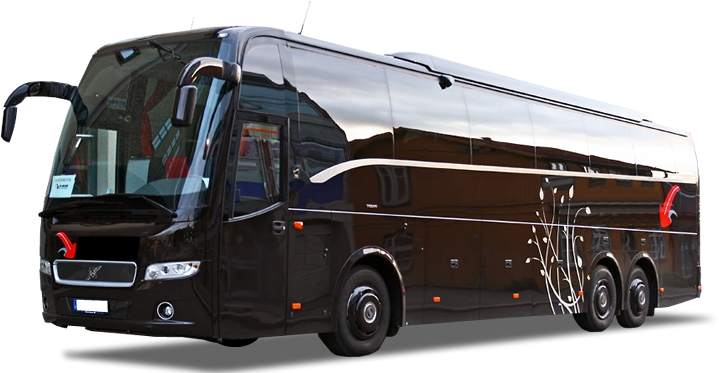 Volvo Bus 9900 Vip 64 Seat - Tour Bus Service (742x447), Png Download