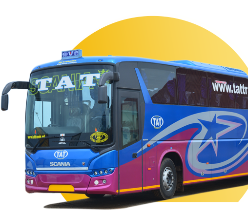 Wide Range Of Fleet Choices - Thirumal Alagu Travels Scania (508x437), Png Download