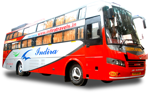 Bus - Indira Travels Bangalore To Pondicherry (517x383), Png Download