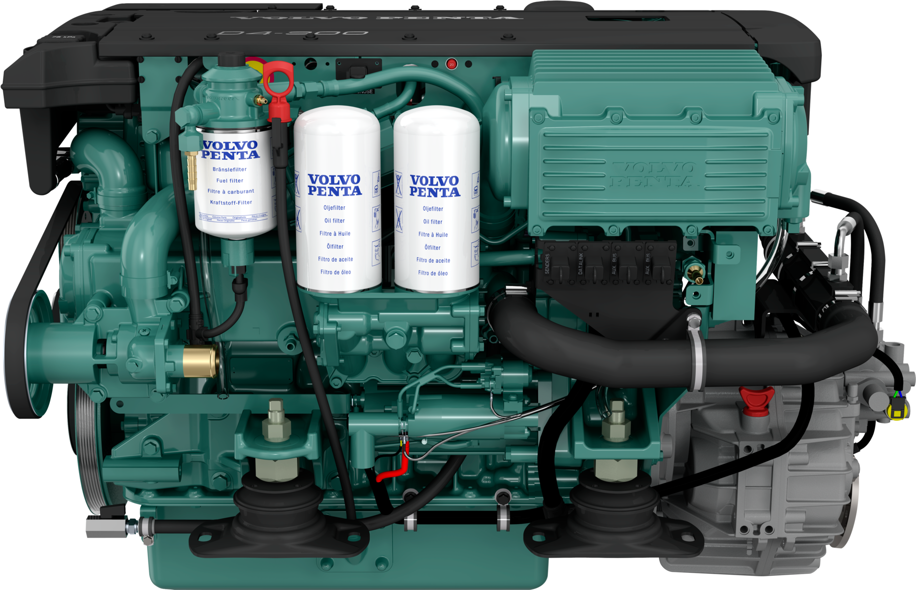 Volvo Penta D4 260 (2324x1200), Png Download