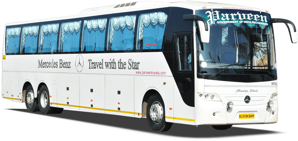 Ap Tourism Chennai Ac Mercedes Benz Multi Axile Bus - Parveen Travels Non Ac Bus (1024x650), Png Download