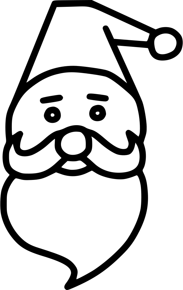 Santa Claus Beard Cap - Santa Claus (618x980), Png Download