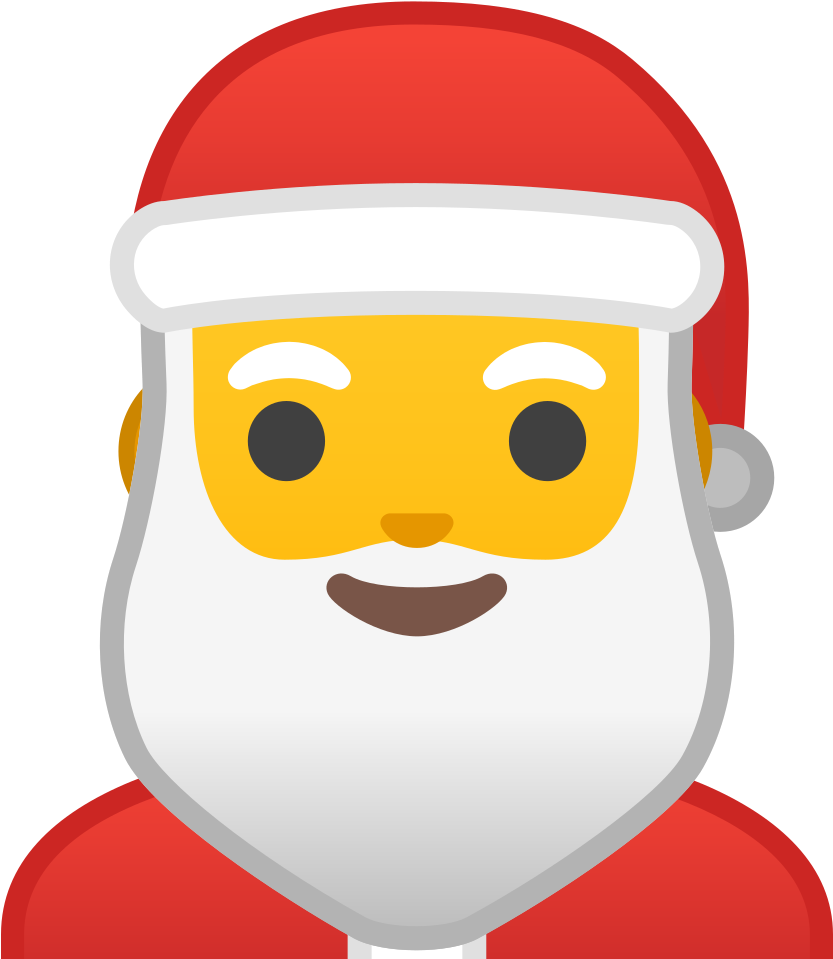 Download Svg Download Png - Emoji Pere Noel (1024x1024), Png Download