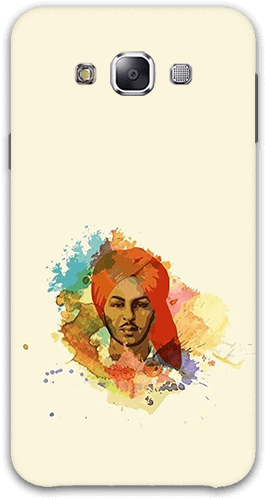 Bhagat Singh With Water Color Samsung E7 Mobile Back - Mobile Phone (600x600), Png Download