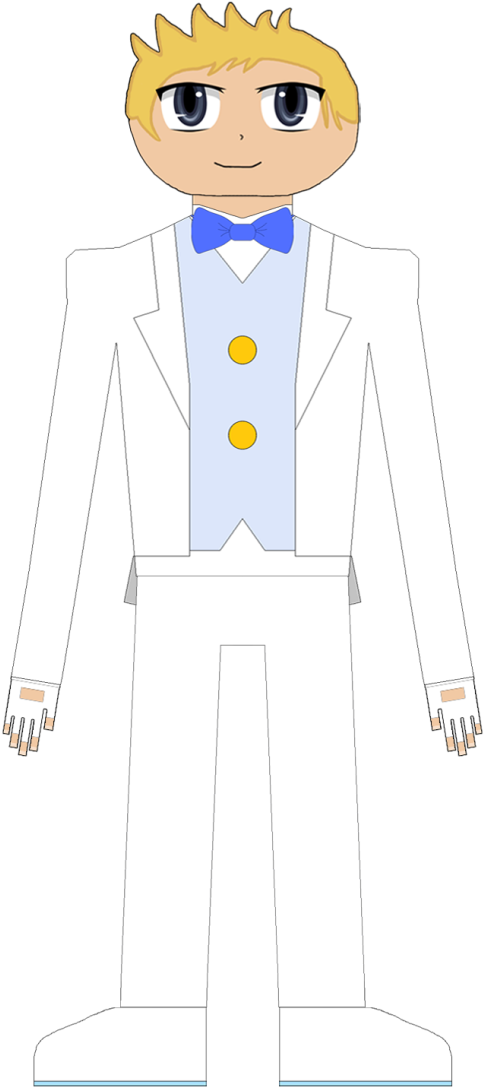 Dave Wedding Tux - Cartoon (547x1169), Png Download