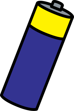 Clip Art Image - Battery Clip Art (287x426), Png Download
