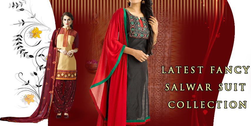 Salwar Suit - Yash Tailors - Silk (854x430), Png Download