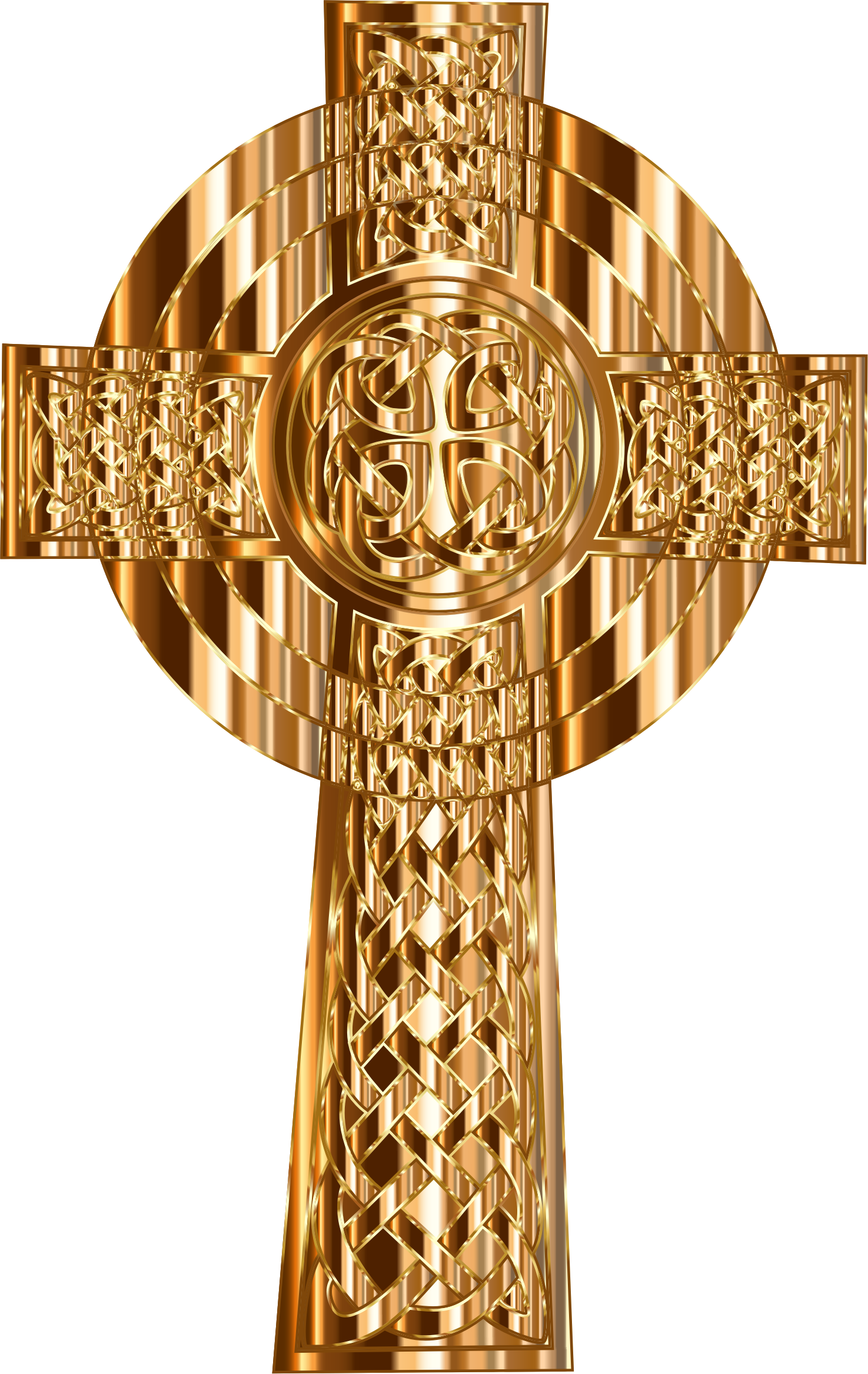 Golden Celtic Cross Clip Free Download - Christian Cross (1475x2333), Png Download