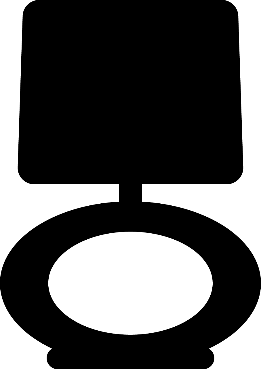 Lamp Silhouette At Getdrawings - Portable Network Graphics (907x1281), Png Download