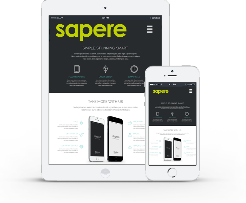 Mobile And Tablet Rendered Software Development - Iphone (800x659), Png Download