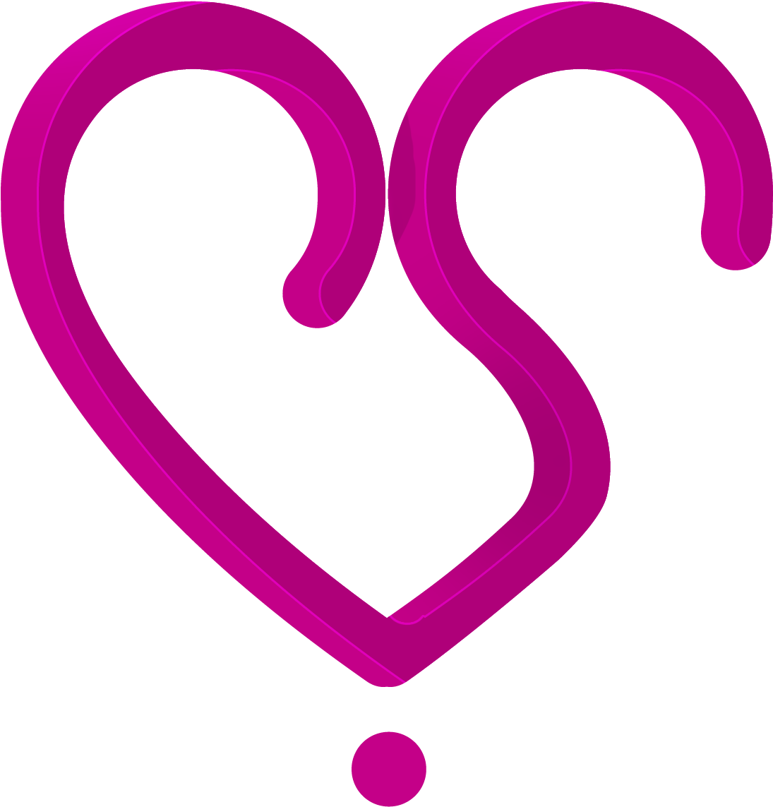 Surulere Love Icon - Heart (3543x3543), Png Download