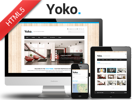 Yoko Clean Responsive Template - Respondo Html Template (450x340), Png Download