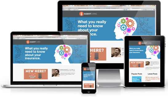 The Usage Of Mobile Devices And Internet Is Growing - Responsive Website Samples Transparent (546x317), Png Download