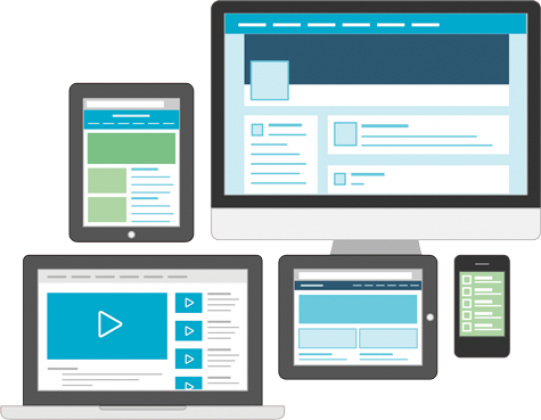 Responsive Web Design Hero - Web Design (541x420), Png Download