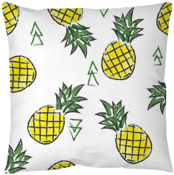 Seamless Watercolor Contrast Pineapple Pattern - Ananas Baggrund (400x400), Png Download