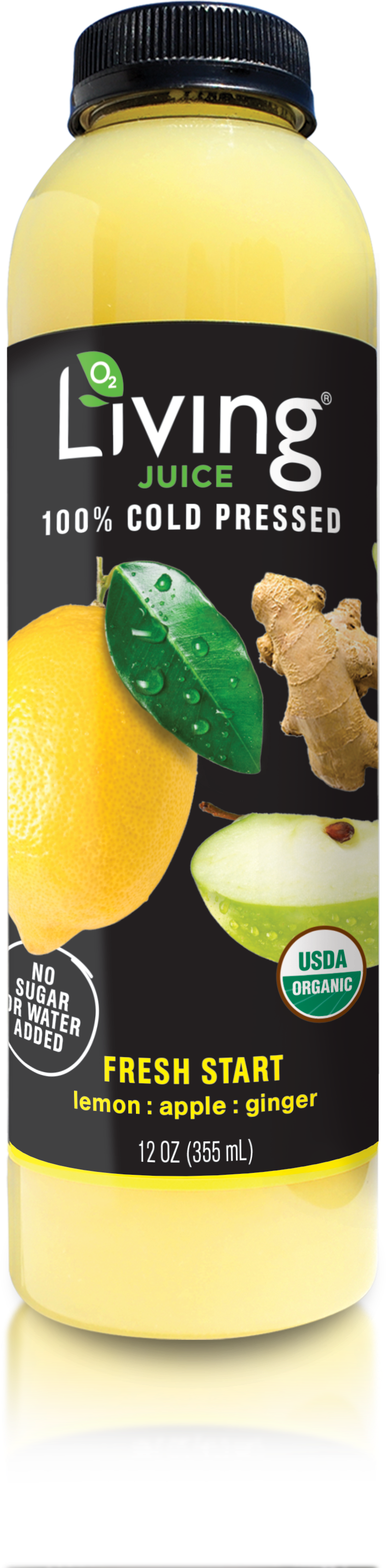 Fresh Start - O2 Living Juice Fresh Start (3352x3352), Png Download