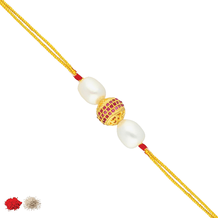 Siblings Drawing Rakhi Design - Jagdamba Pearls (700x700), Png Download