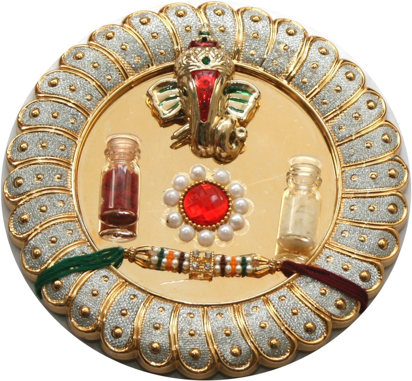 Rakhi Bandhan Holidays Raksha Sticker - Png Rakhi (1408x1303), Png Download