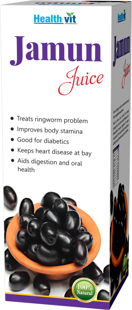 Picture Of Healthvit Jamun Juice Advertisement - Health (586x1280), Png Download