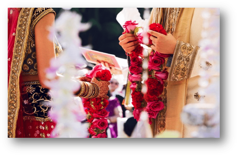 Indian Weddings, Wedding Symbols, - Indian Wedding Varmala Photography (809x536), Png Download