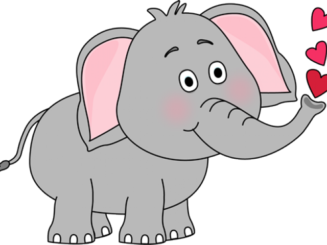 Elephant Clipart Colored - Imagenes De Elephant En Ingles (640x480), Png Download