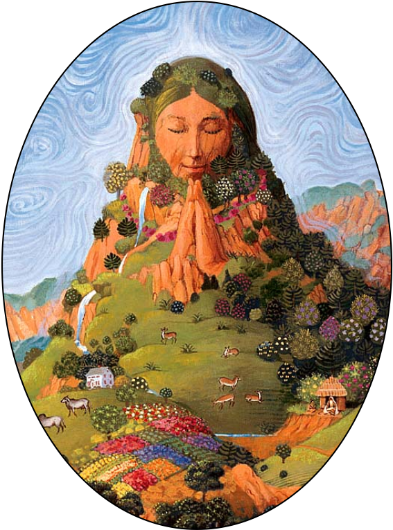 Goddess Earth - Terra Mother Earth (1000x1000), Png Download