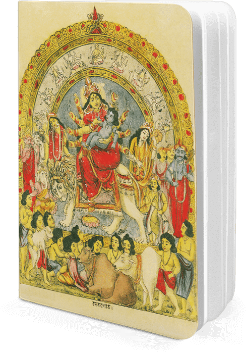 Dailyobjects Goddess Durga With Baby Krishna A5 Notebook - Emblem (600x700), Png Download