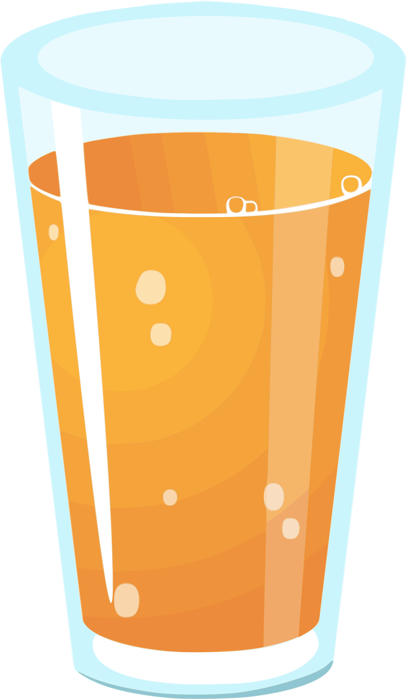 Free Icons Png - Glass Of Orange Juice Clipart (1600x2400), Png Download